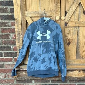 Under Armour Kids Blue/Gray Camouflage Hoodie